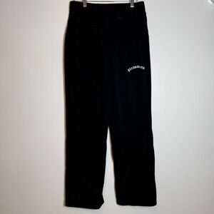 PLEASURES Black Embroidered Logo Sweatpants Joggers Women's Size Medium